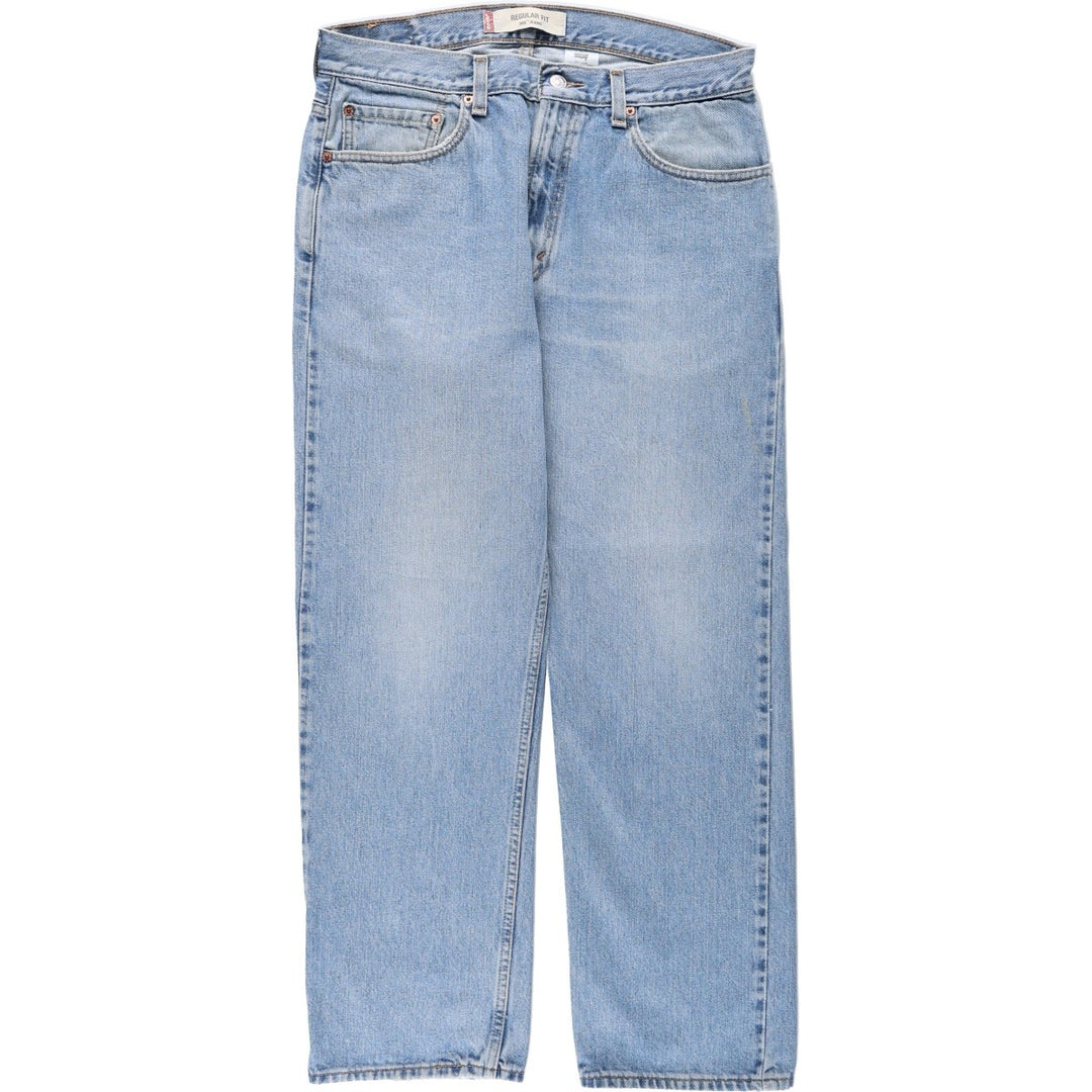 Levi's 505 REGULAR FIT tapered denim pants for men, size w33 cotton blue type Vintage Second Hand