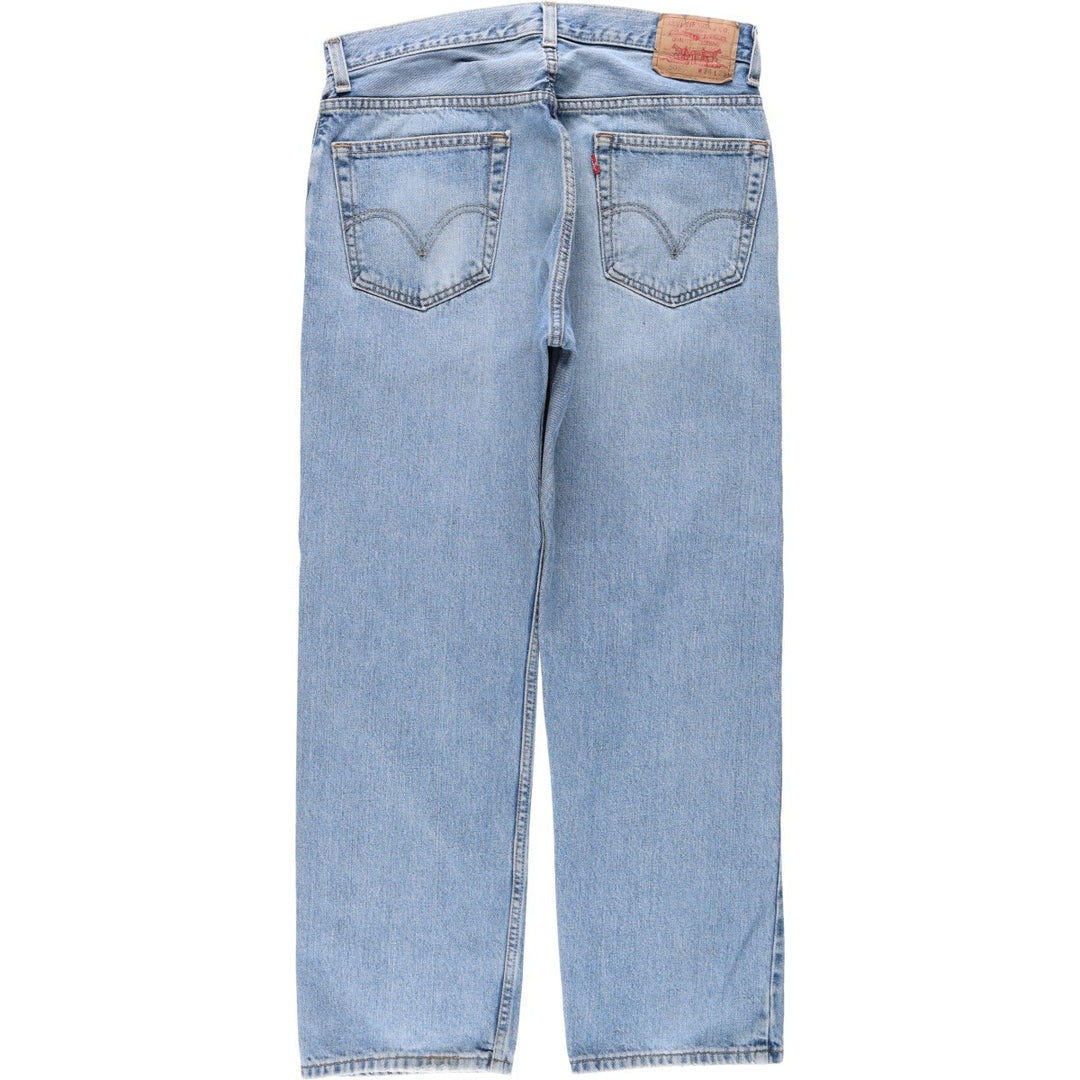 Levi's 505 REGULAR FIT tapered denim pants for men, size w33 cotton blue type Vintage Second Hand