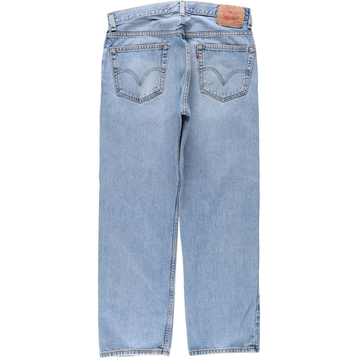 Levi's 505 REGULAR FIT tapered denim pants for men, size w33 cotton blue type Vintage Second Hand
