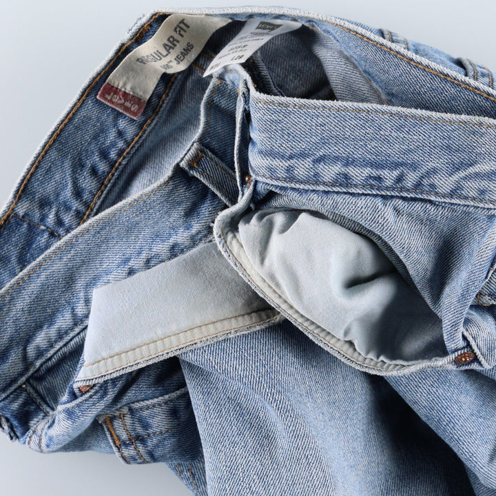 Levi's 505 REGULAR FIT tapered denim pants for men, size w33 cotton blue type Vintage Second Hand