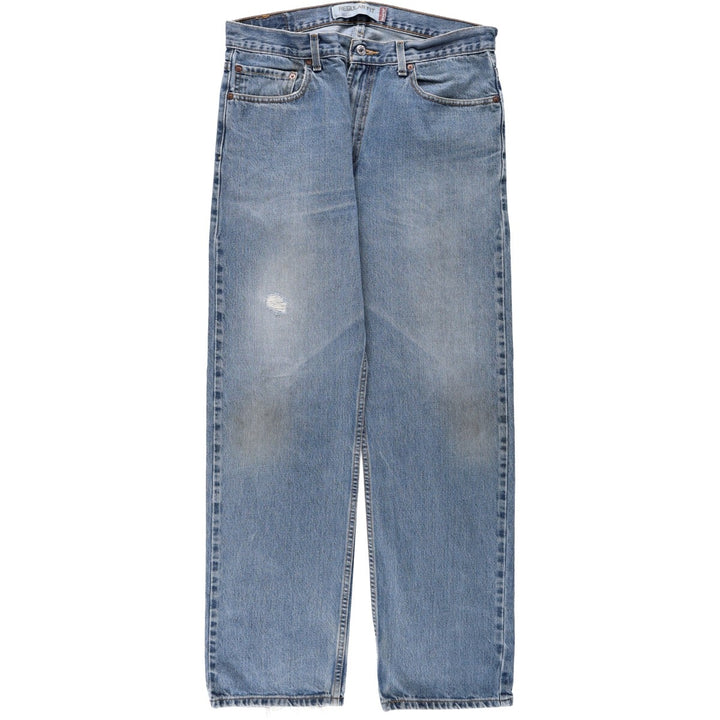 Levi's 505 REGULAR FIT tapered denim pants for men, size w34 cotton blue type Vintage Second Hand