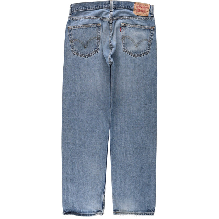 Levi's 505 REGULAR FIT tapered denim pants for men, size w34 cotton blue type Vintage Second Hand
