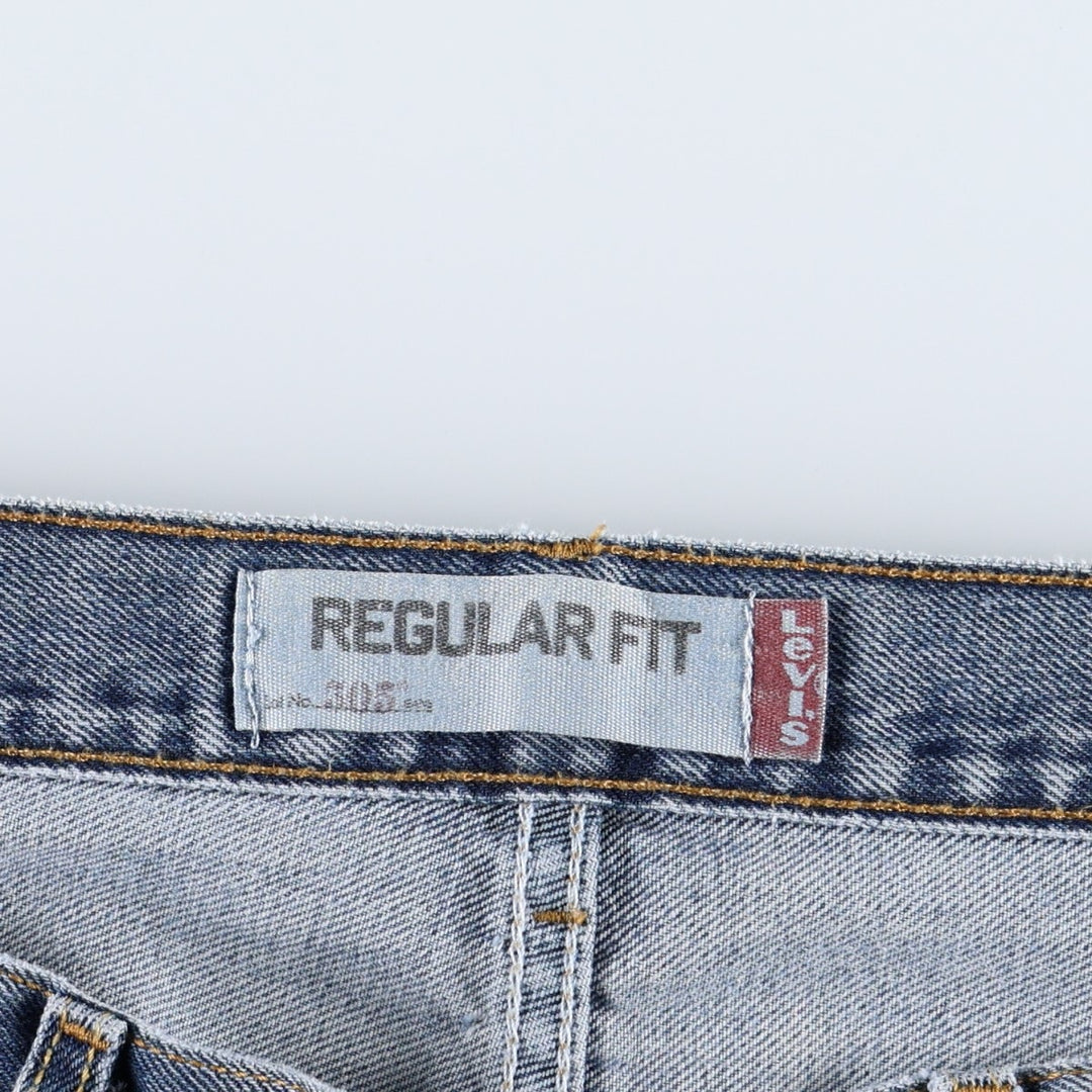 Levi's 505 REGULAR FIT tapered denim pants for men, size w34 cotton blue type Vintage Second Hand