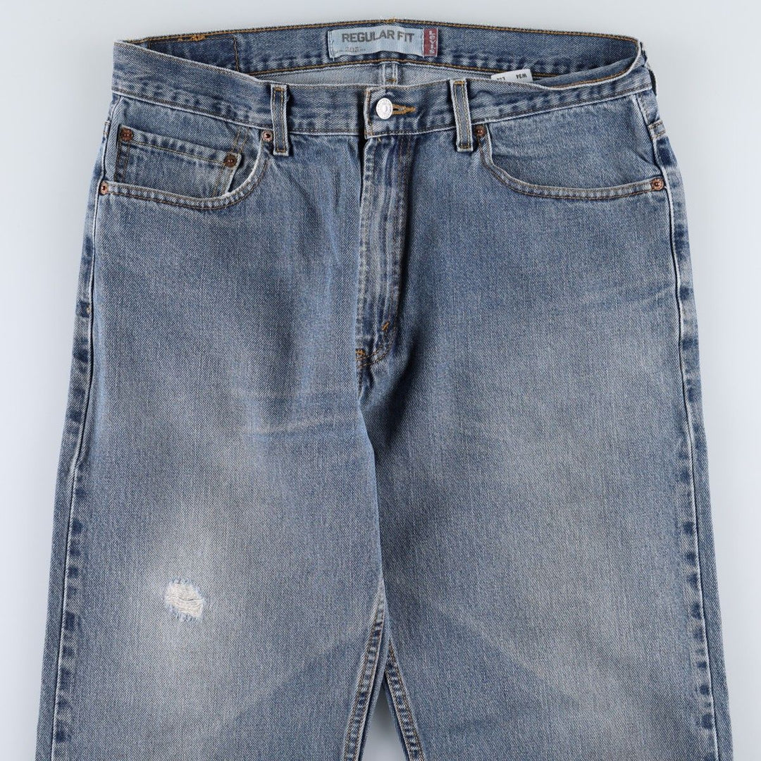 Levi's 505 REGULAR FIT tapered denim pants for men, size w34 cotton blue type Vintage Second Hand