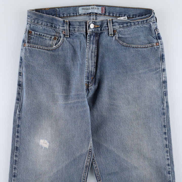 Levi's 505 REGULAR FIT tapered denim pants for men, size w34 cotton blue type Vintage Second Hand
