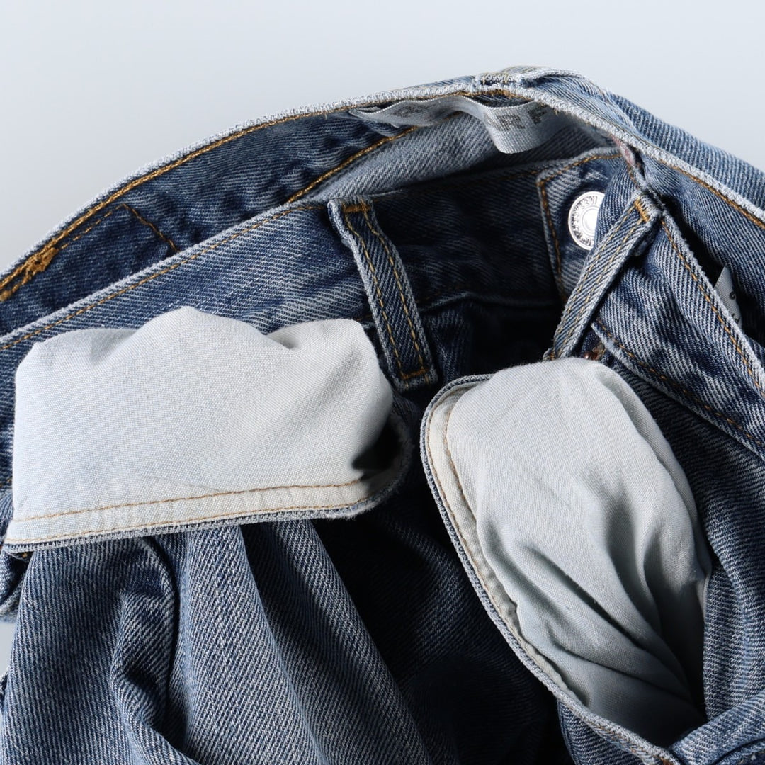 Levi's 505 REGULAR FIT tapered denim pants for men, size w34 cotton blue type Vintage Second Hand