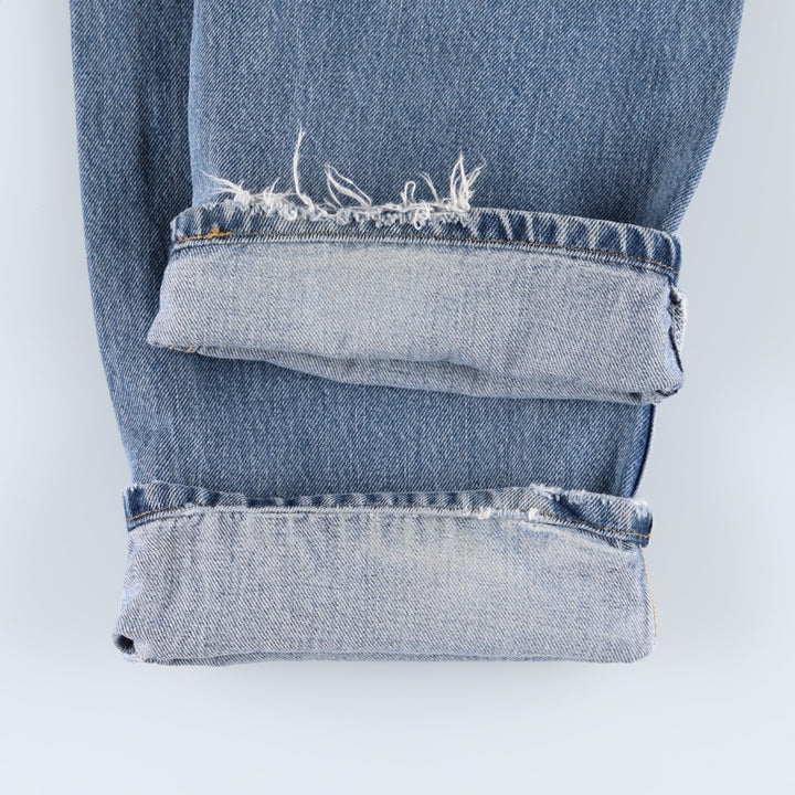 Levi's 505 REGULAR FIT tapered denim pants for men, size w34 cotton blue type Vintage Second Hand