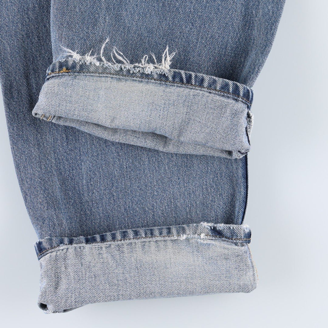 Levi's 505 REGULAR FIT tapered denim pants for men, size w34 cotton blue type Vintage Second Hand