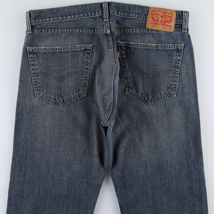 Levi's 505 tapered denim pants for men, size w37 unclear blue type Vintage Second Hand