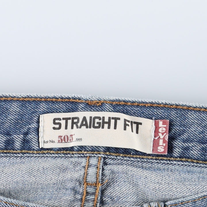 Levi's 505 Straight Fit Tapered Denim Pants, Men's, Size 35 cotton blue type Vintage Second Hand