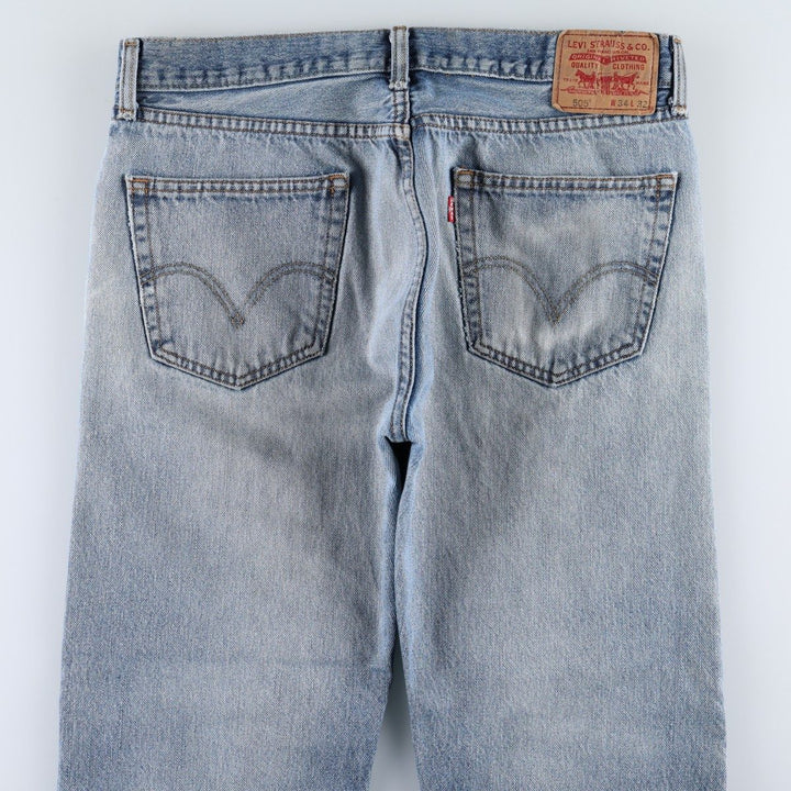 Levi's 505 Straight Fit Tapered Denim Pants, Men's, Size 35 cotton blue type Vintage Second Hand