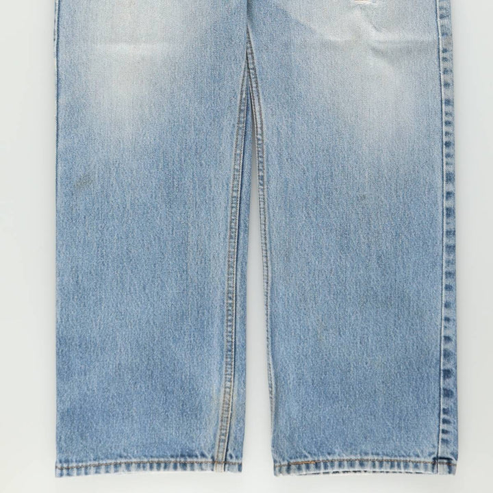 00'S Levi's 505 REGULAR FIT tapered denim pants for men, size w34 cotton blue type Vintage Second Hand
