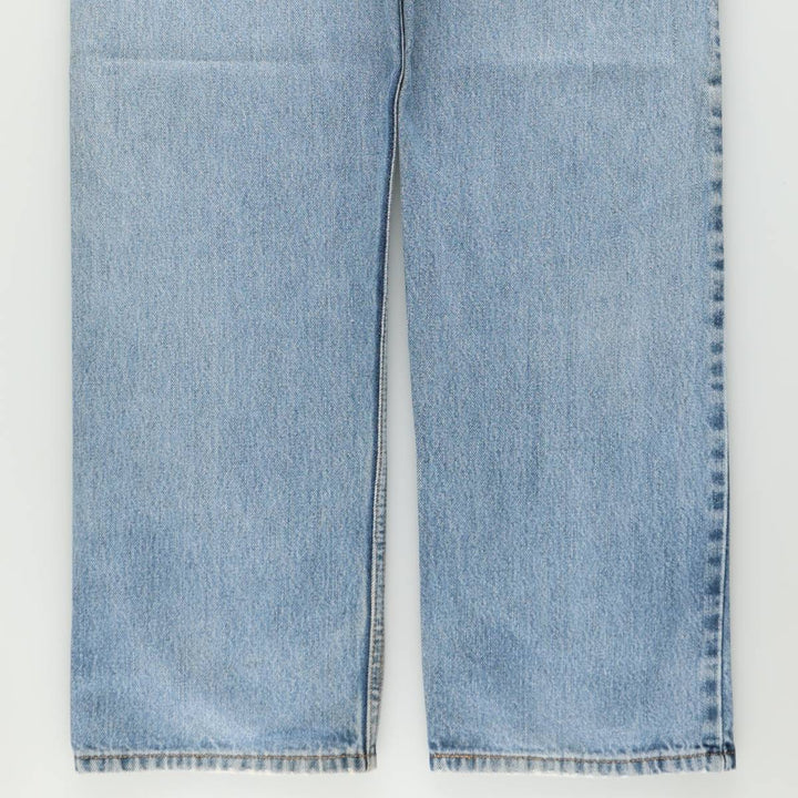 00'S Levi's 505 REGULAR FIT tapered denim pants for men, size w34 cotton blue type Vintage Second Hand