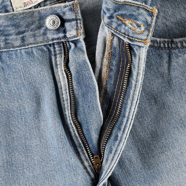 00'S Levi's 505 REGULAR FIT tapered denim pants for men, size w34 cotton blue type Vintage Second Hand