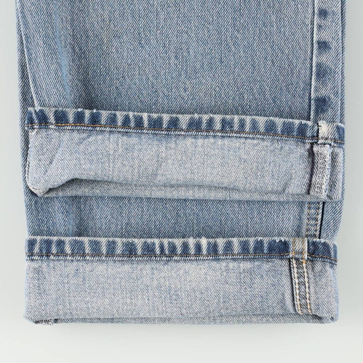 00'S Levi's 505 REGULAR FIT tapered denim pants for men, size w34 cotton blue type Vintage Second Hand