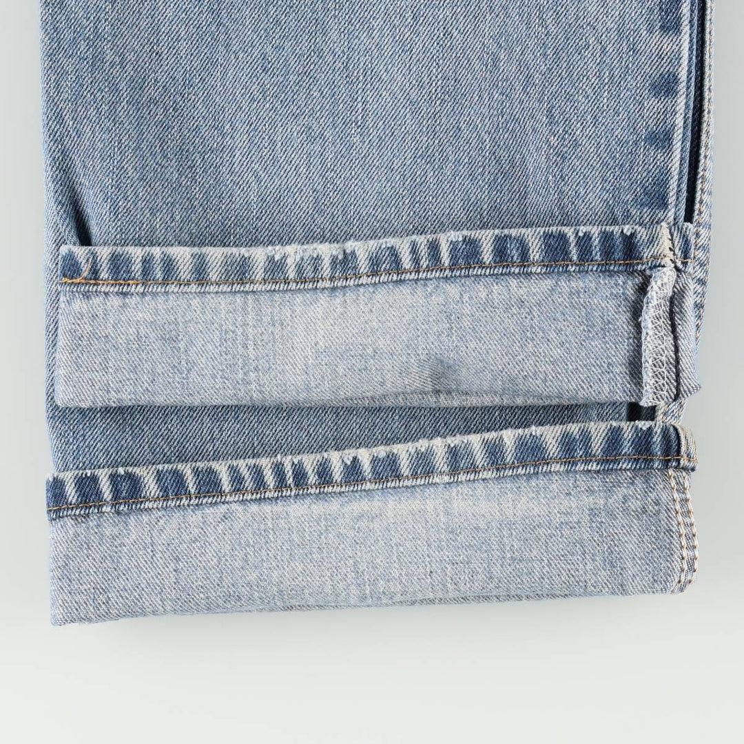 00'S Levi's 505 REGULAR FIT tapered denim pants for men, size w34 cotton blue type Vintage Second Hand