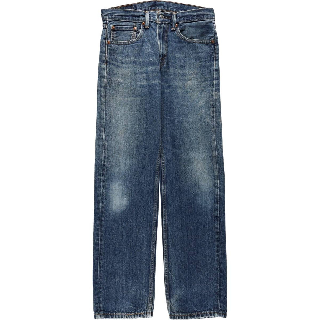 Levi's 505 tapered denim pants for men, equivalent to w31 unclear blue type Vintage Second Hand