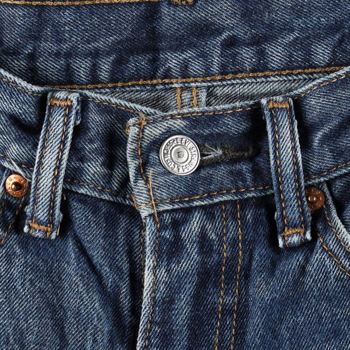 Levi's 505 tapered denim pants for men, equivalent to w31 unclear blue type Vintage Second Hand