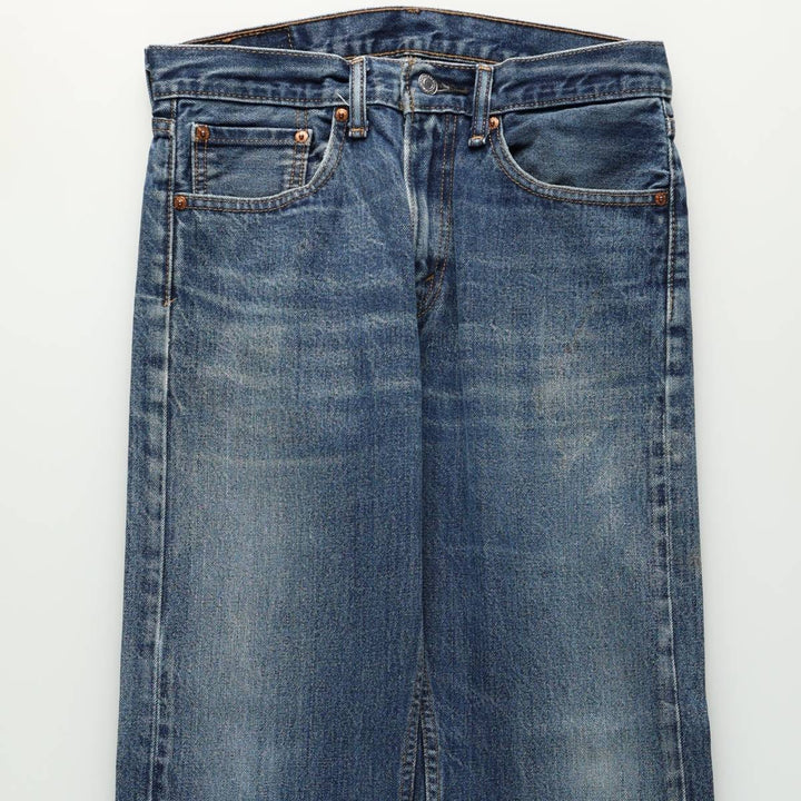 Levi's 505 tapered denim pants for men, equivalent to w31 unclear blue type Vintage Second Hand