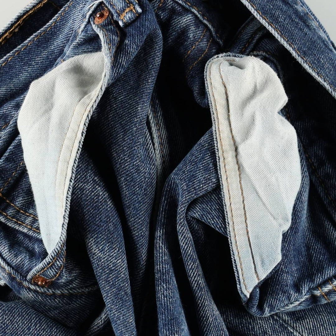 Levi's 505 tapered denim pants for men, equivalent to w31 unclear blue type Vintage Second Hand