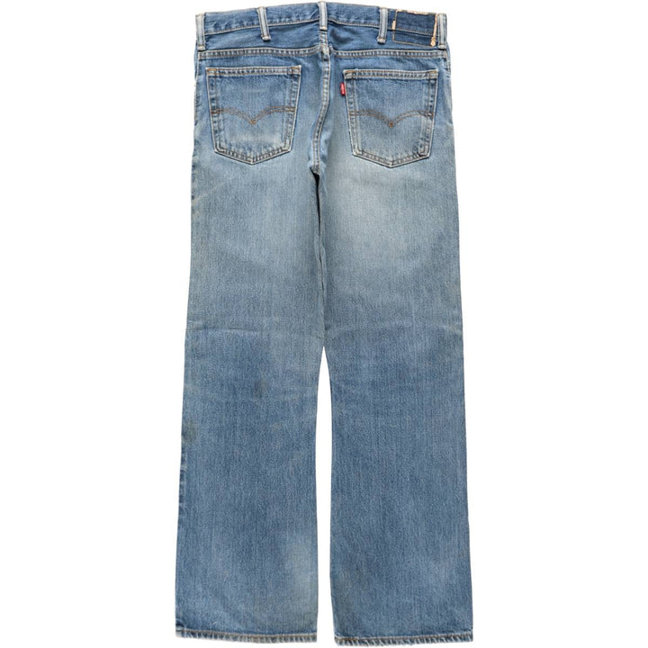 Levi's 00517-0216 Flare Cut Denim Pants, Men's W35 (approx.) cotton blue type Vintage Second Hand