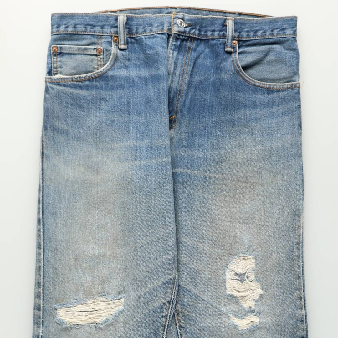 Levi's 00517-0216 Flare Cut Denim Pants, Men's W35 (approx.) cotton blue type Vintage Second Hand