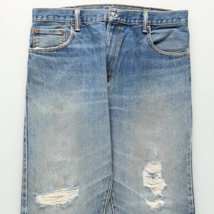Levi's 00517-0216 Flare Cut Denim Pants, Men's W35 (approx.) cotton blue type Vintage Second Hand