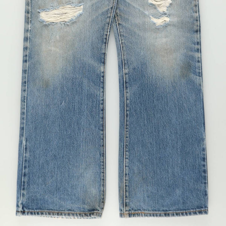 Levi's 00517-0216 Flare Cut Denim Pants, Men's W35 (approx.) cotton blue type Vintage Second Hand