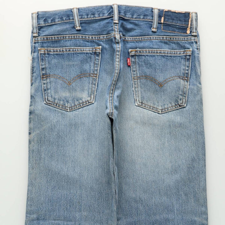 Levi's 00517-0216 Flare Cut Denim Pants, Men's W35 (approx.) cotton blue type Vintage Second Hand