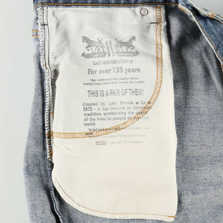 Levi's 00517-0216 Flare Cut Denim Pants, Men's W35 (approx.) cotton blue type Vintage Second Hand