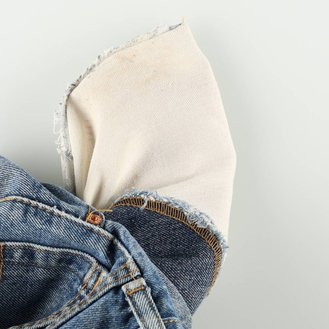 Levi's 00517-0216 Flare Cut Denim Pants, Men's W35 (approx.) cotton blue type Vintage Second Hand