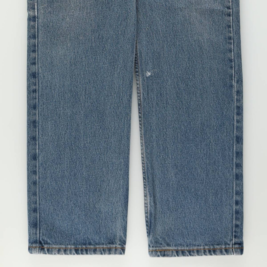 00'S Levi's 505 REGULAR FIT tapered denim pants for men, size w33 cotton blue type Vintage Second Hand