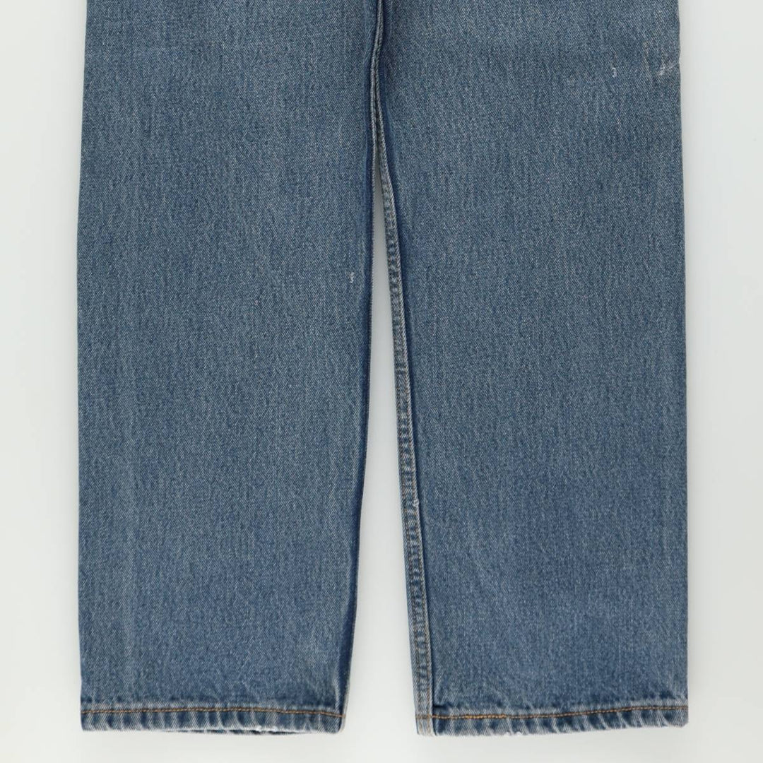 00'S Levi's 505 REGULAR FIT tapered denim pants for men, size w33 cotton blue type Vintage Second Hand