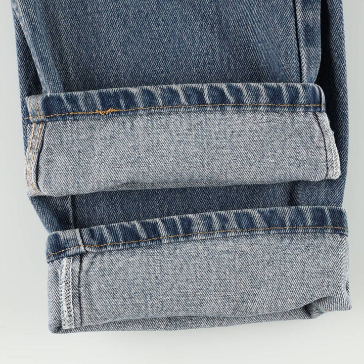 00'S Levi's 505 REGULAR FIT tapered denim pants for men, size w33 cotton blue type Vintage Second Hand