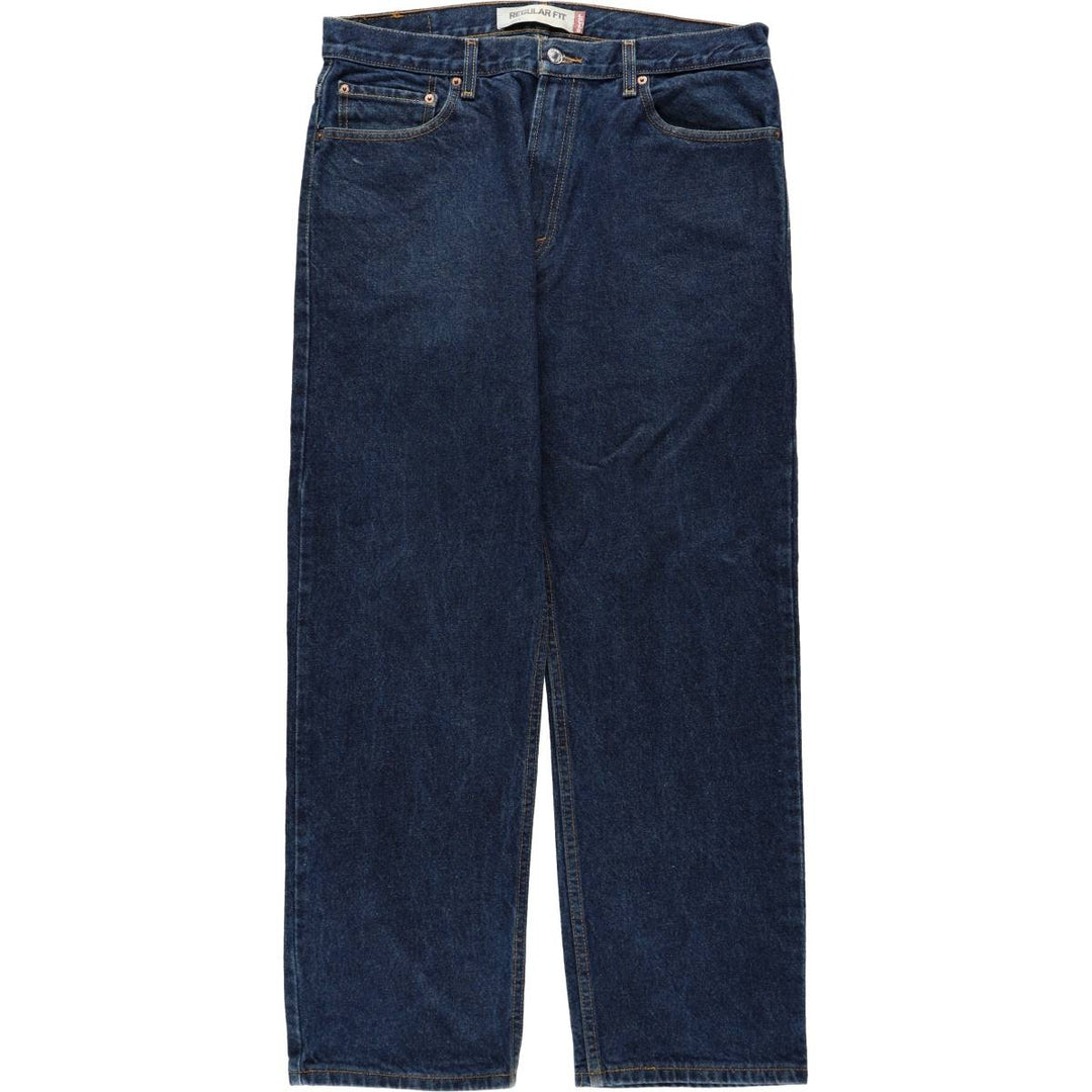 00'S Levi's 505 REGULAR FIT tapered denim pants for men, size w36 cotton blue type Vintage Second Hand