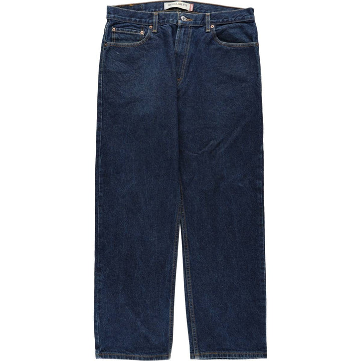 00'S Levi's 505 REGULAR FIT tapered denim pants for men, size w36 cotton blue type Vintage Second Hand