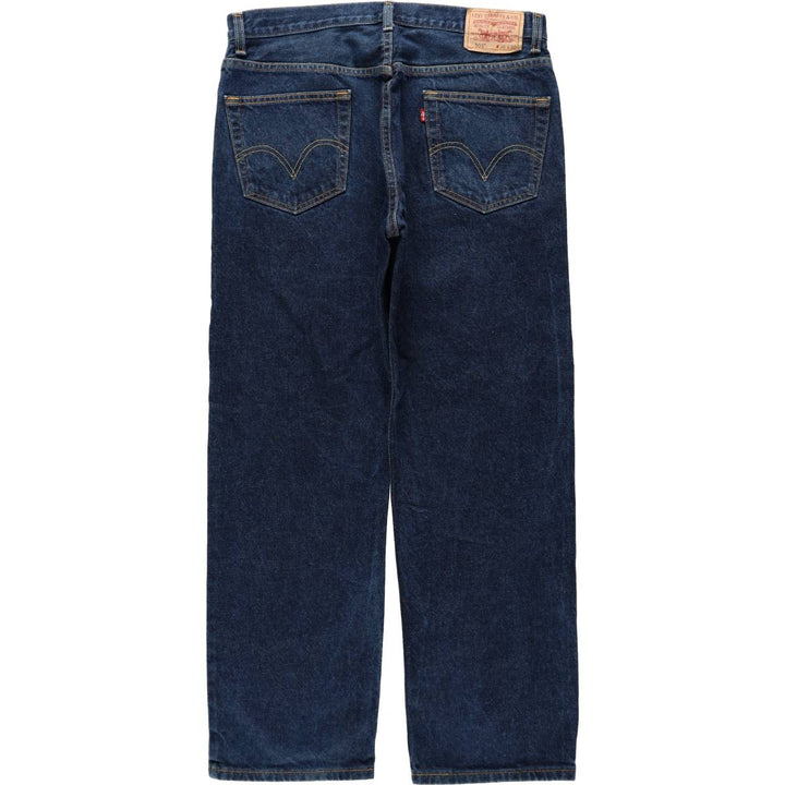 00'S Levi's 505 REGULAR FIT tapered denim pants for men, size w36 cotton blue type Vintage Second Hand