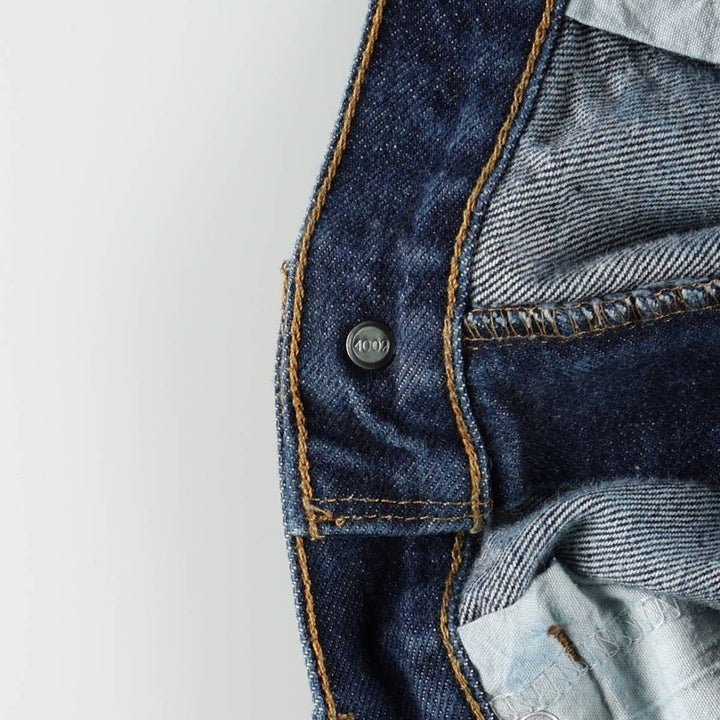 00'S Levi's 505 REGULAR FIT tapered denim pants for men, size w36 cotton blue type Vintage Second Hand