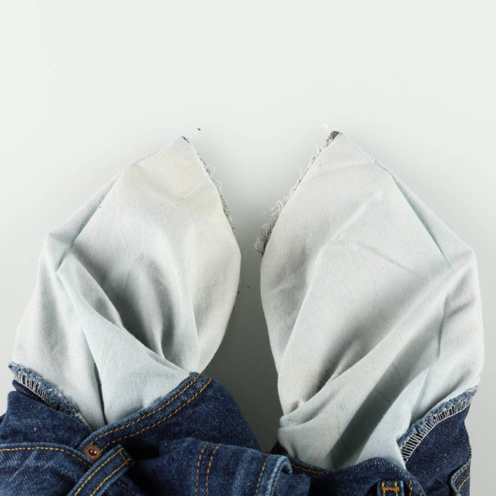 00'S Levi's 505 REGULAR FIT tapered denim pants for men, size w36 cotton blue type Vintage Second Hand