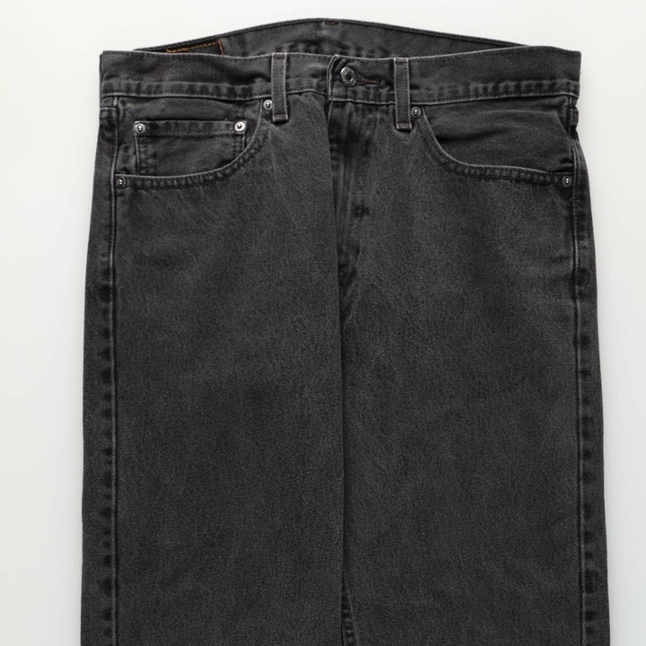 Levi's 00505-0260 Black Denim Tapered Jeans, Men's Size W34 (approx.) cotton black type Vintage Second Hand