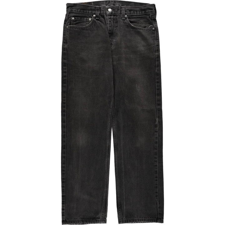 Levi's 00505-0260 Black Denim Tapered Jeans, Men's W33 (approx.) cotton black type Vintage Second Hand