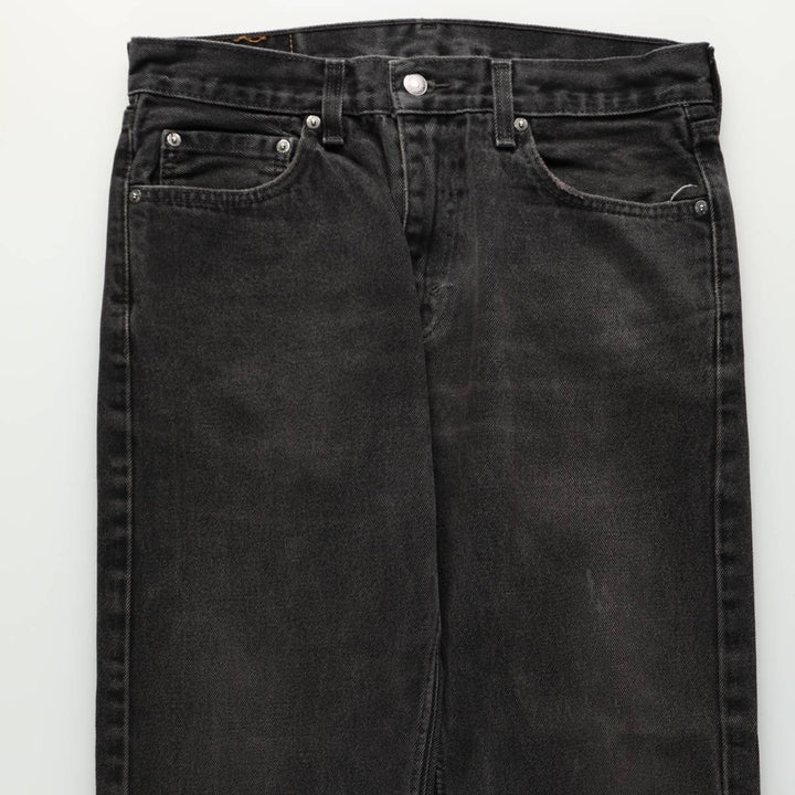 Levi's 00505-0260 Black Denim Tapered Jeans, Men's W33 (approx.) cotton black type Vintage Second Hand