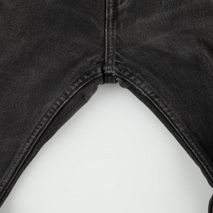 Levi's 00505-0260 Black Denim Tapered Jeans, Men's W33 (approx.) cotton black type Vintage Second Hand
