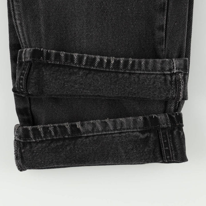 Levi's 00505-0260 Black Denim Tapered Jeans, Men's W33 (approx.) cotton black type Vintage Second Hand