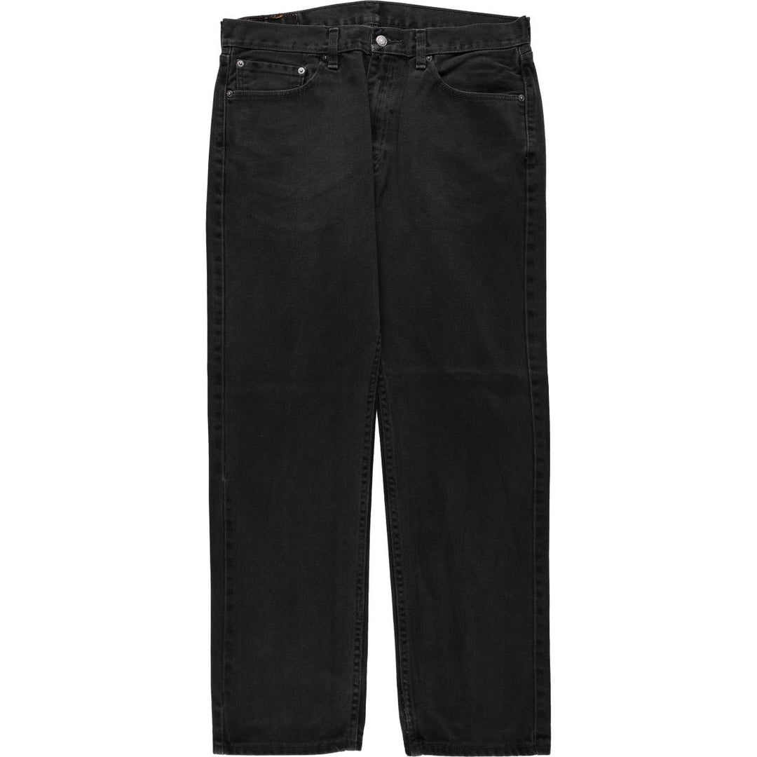 Levi's 00505-0260 Black Denim Tapered Jeans, Men's W36 (approx.) cotton black type Vintage Second Hand