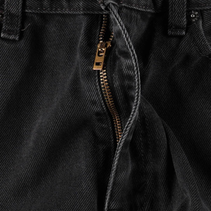 Levi's 00505-0260 Black Denim Tapered Jeans, Men's W36 (approx.) cotton black type Vintage Second Hand