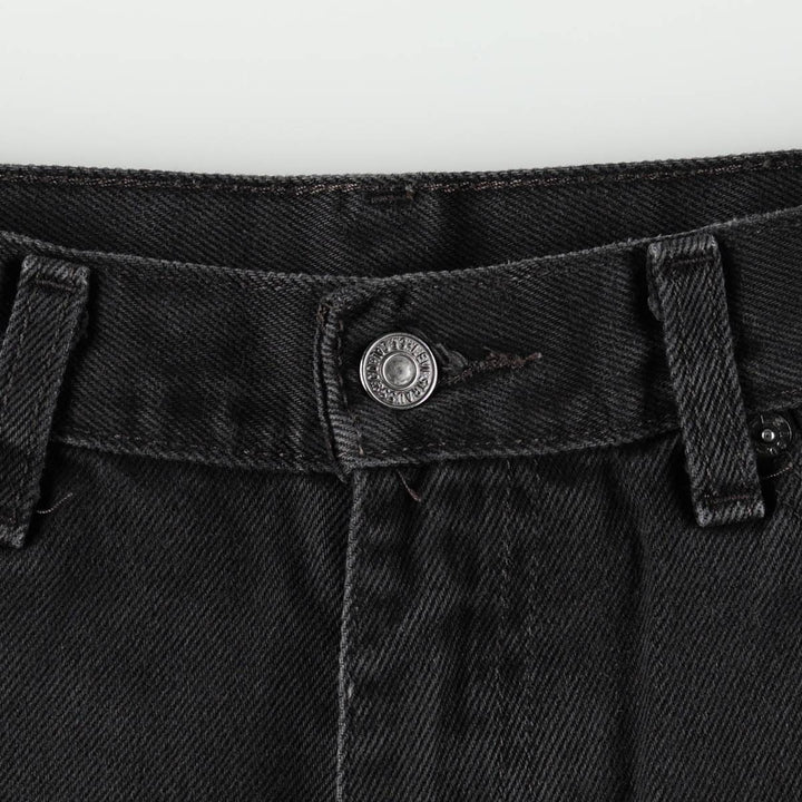 Levi's 00505-0260 Black Denim Tapered Jeans, Men's W36 (approx.) cotton black type Vintage Second Hand