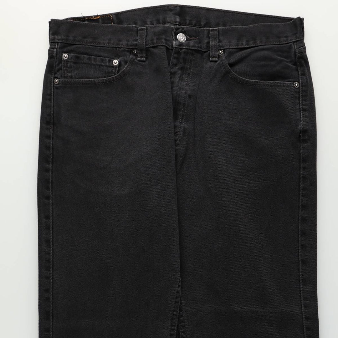 Levi's 00505-0260 Black Denim Tapered Jeans, Men's W36 (approx.) cotton black type Vintage Second Hand