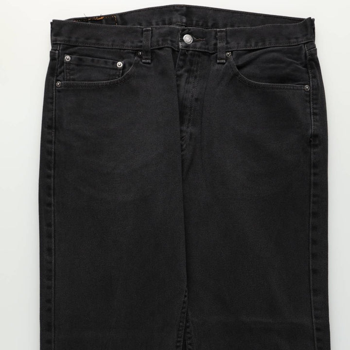 Levi's 00505-0260 Black Denim Tapered Jeans, Men's W36 (approx.) cotton black type Vintage Second Hand
