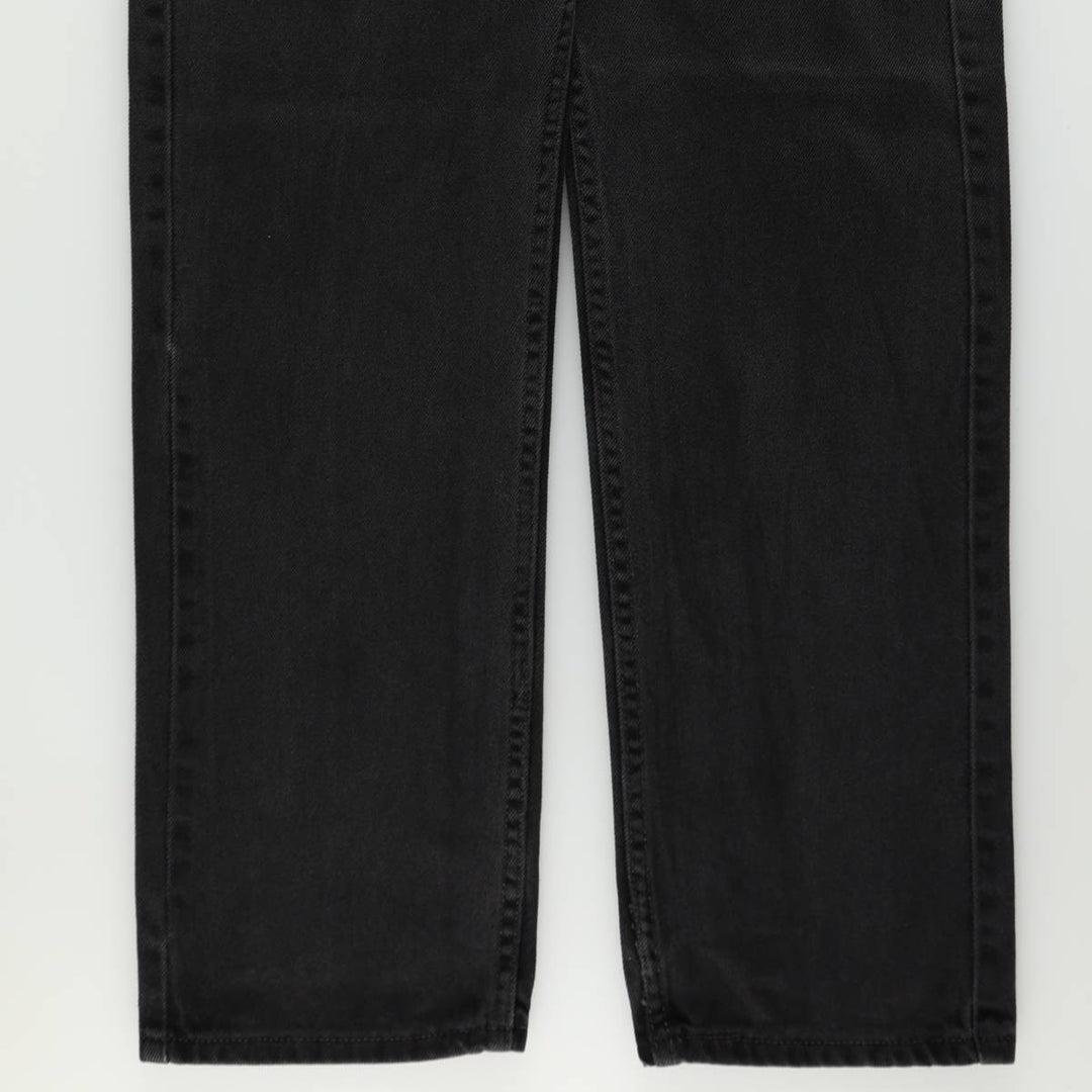 Levi's 00505-0260 Black Denim Tapered Jeans, Men's W36 (approx.) cotton black type Vintage Second Hand